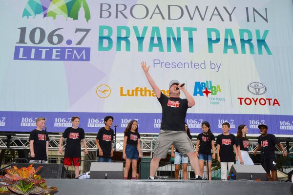Jonathan Wagner and the School of Rock Kids- Walden Sullivan, Paul Luke Bonenfant, Ra Photo