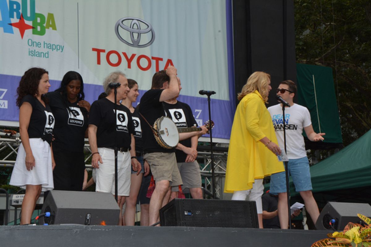 Deliah and Will Roland introduce Soulpepper- Raquel Duffy, Alana Bridgewater, John Jarvis, Stuart Hughes and Oliver Dennis at 
