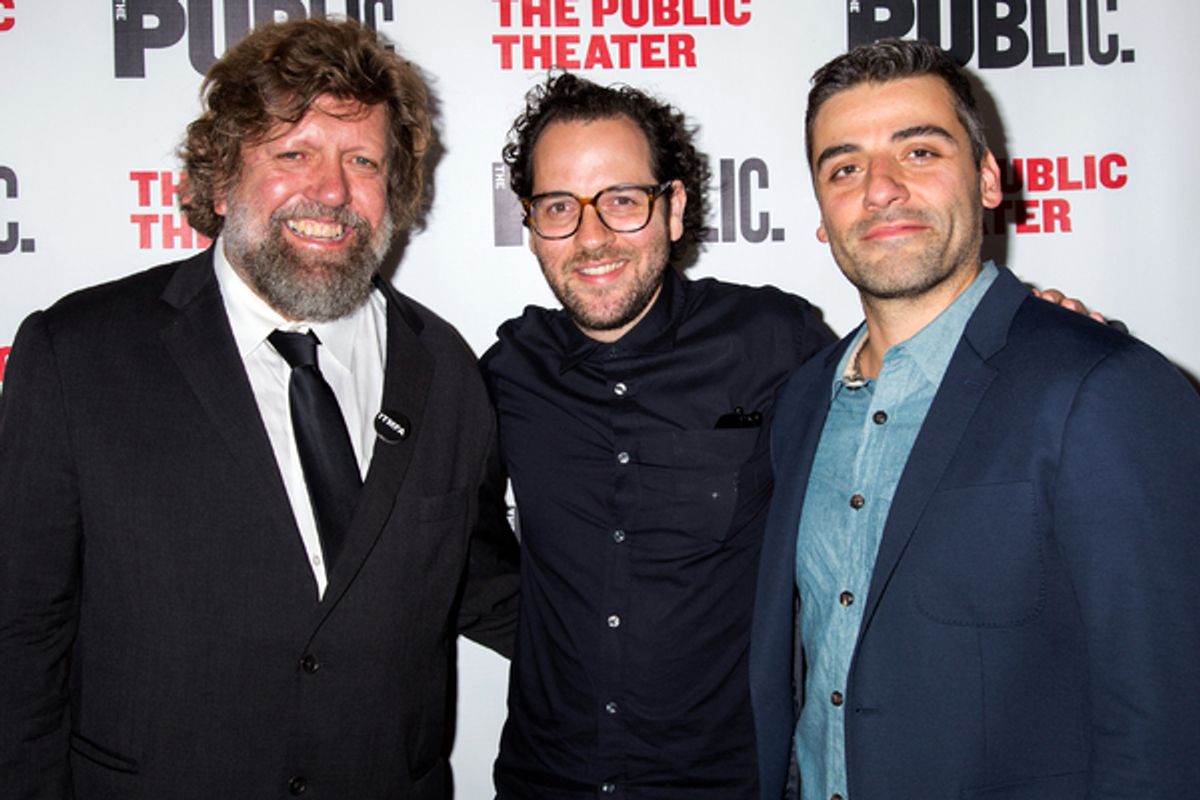 Oskar Eustis, Sam Gold, Oscar Isaac at 
