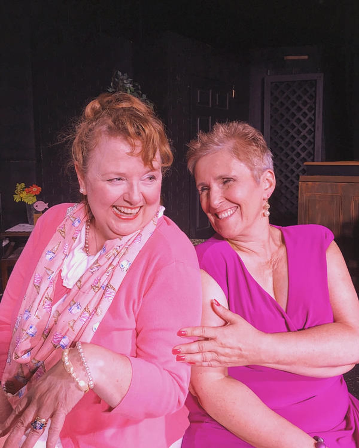 Mary V. Case (Rose) and Mary Paolino (Blanche) at 