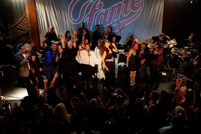 WEST HOLLYWOOD - JUL 13: Lee Curreri, Cynthia Gibb, Erica Gimpel, Valerie Landsberg,  Photo