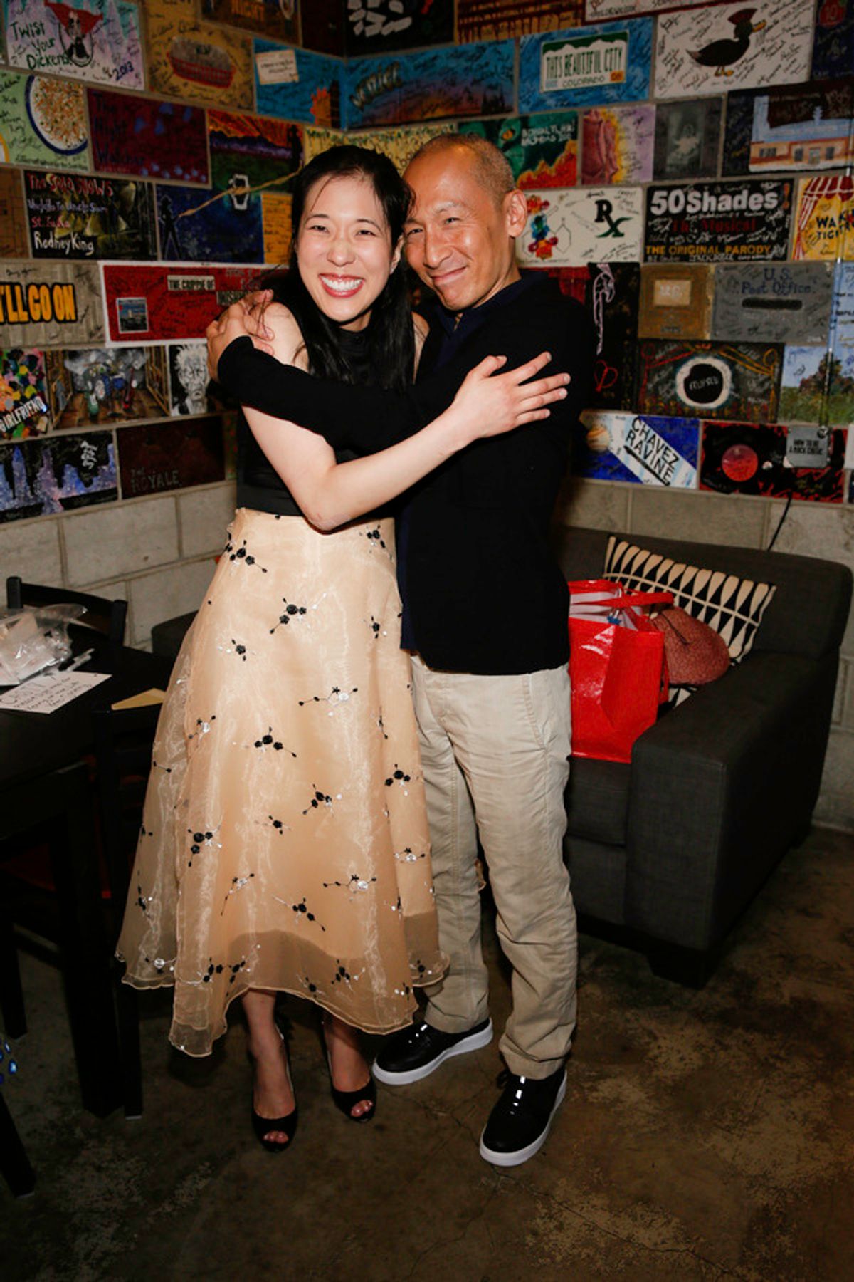 Cast members Stephenie Soohyun Park and Francis Jue at 