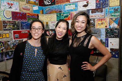 Playwright Lauren Yee and cast members Stephenie Soohyun Park and Angela Lin Photo