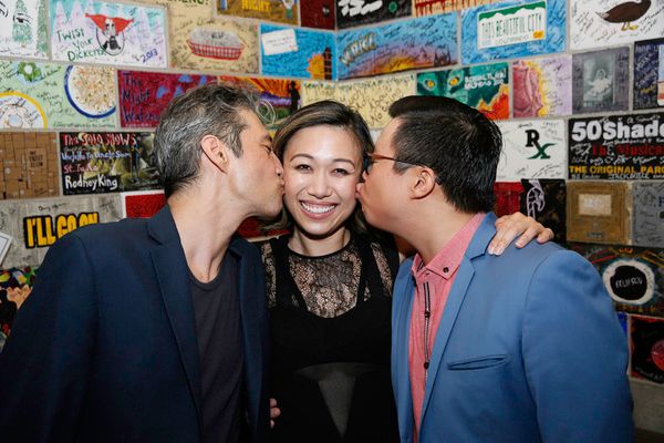 Cast members Daniel Smith, Angela Lin and Rammel Chan Photo