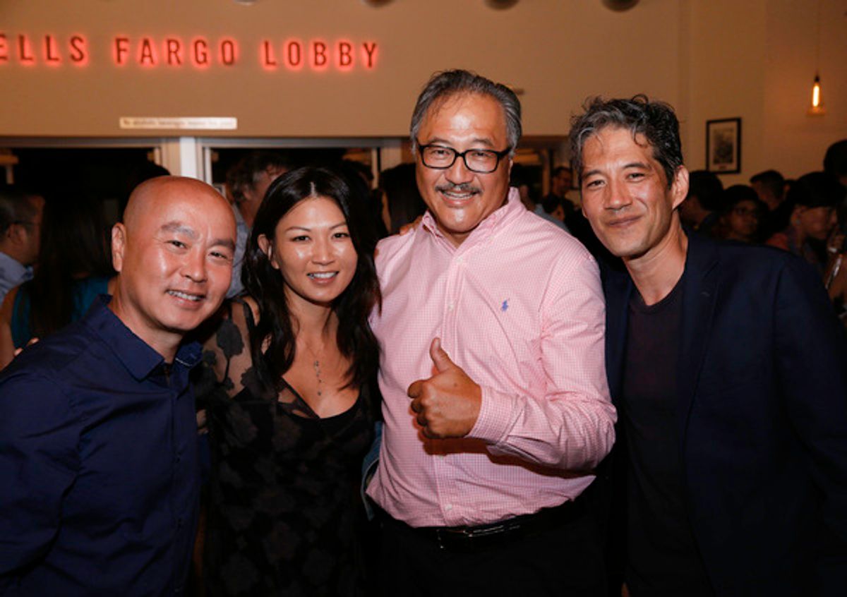 C.S. Lee and Michelle Krusiec, Larry Yee and Daniel Smith at 
