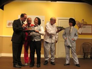 Tom Steenburg, Keith Brayne, John Lamar, Malcom Cameron, Alyson Fowler
@ BroadwayWorld Tom Steenburg, Keith Brayne, John Lamar, Malcom Cameron, Alyson Fowler
Photo