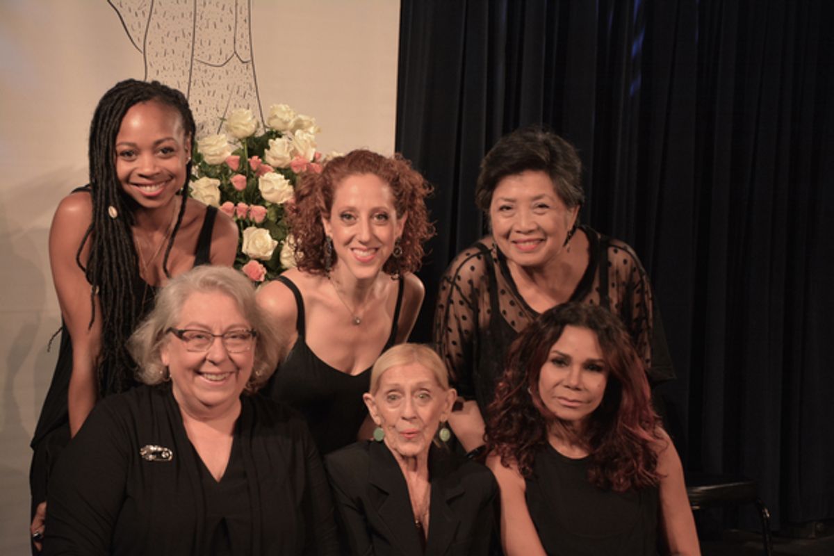 Sheria Irving, Alison Cimmet, Mia Katigbak, Jayne Houdyshell, Sondra Lee and Daphne Rubin-Vega at 
