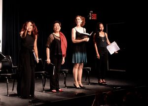 Daphne Rubin-Vega, Mia Katigbak, Alison Cimmet and Sheria Irving @ BroadwayWorld Daphne Rubin-Vega, Mia Katigbak, Alison Cimmet and Sheria Irving Photo