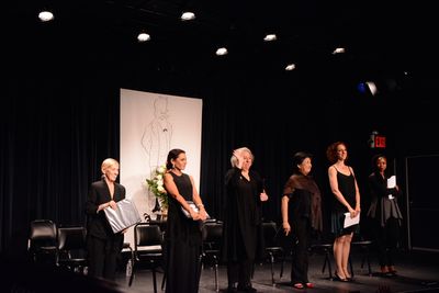 Sondra Lee, Daphne Rubin-Vega, Jayne Houdyshell, Mia Katigbak, Alison Cimmet and Sher Photo