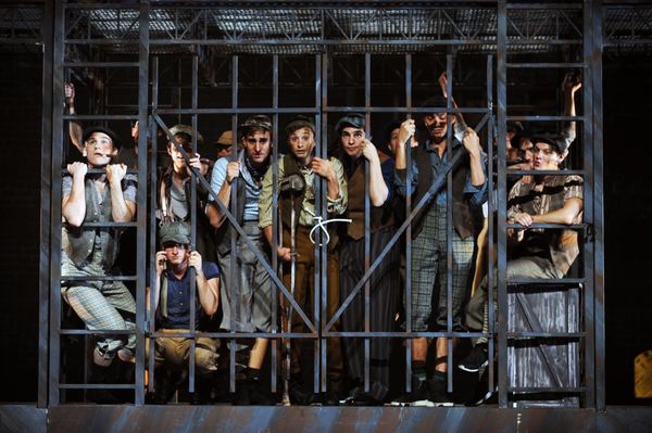 The cast of NEWSIES at Pittsburgh CLO Photo