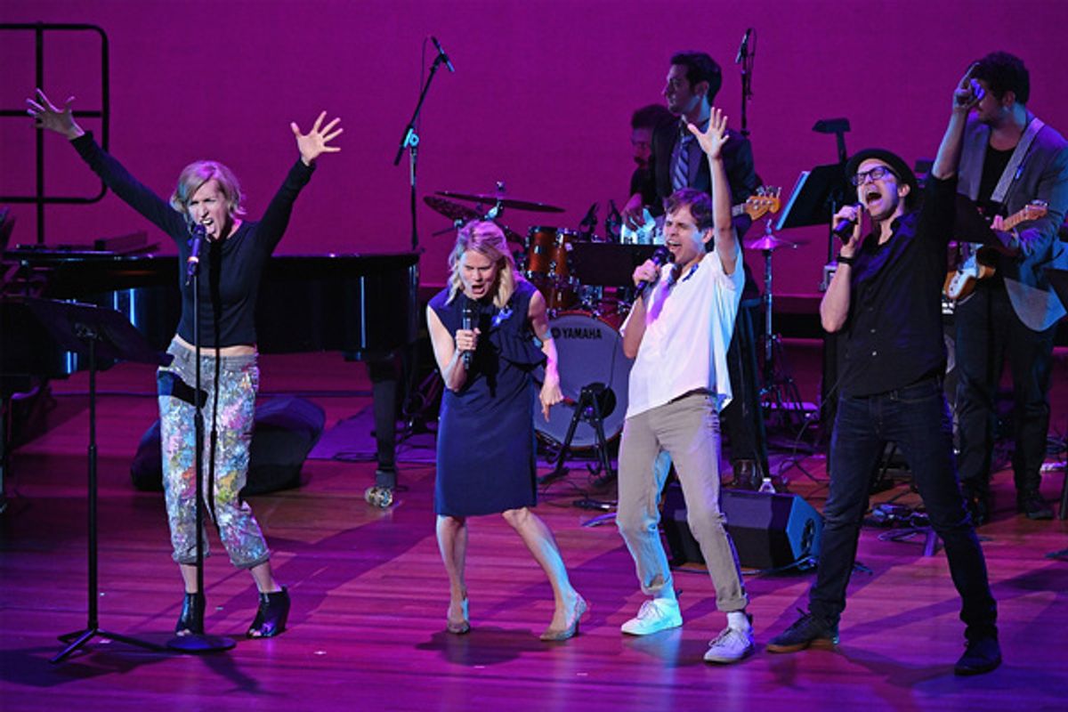  Susan Blackwell, Celia Keenan-Bolger, Taylor Trensch, and Gavin Creel  at 