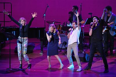  Susan Blackwell, Celia Keenan-Bolger, Taylor Trensch, and Gavin Creel  Photo