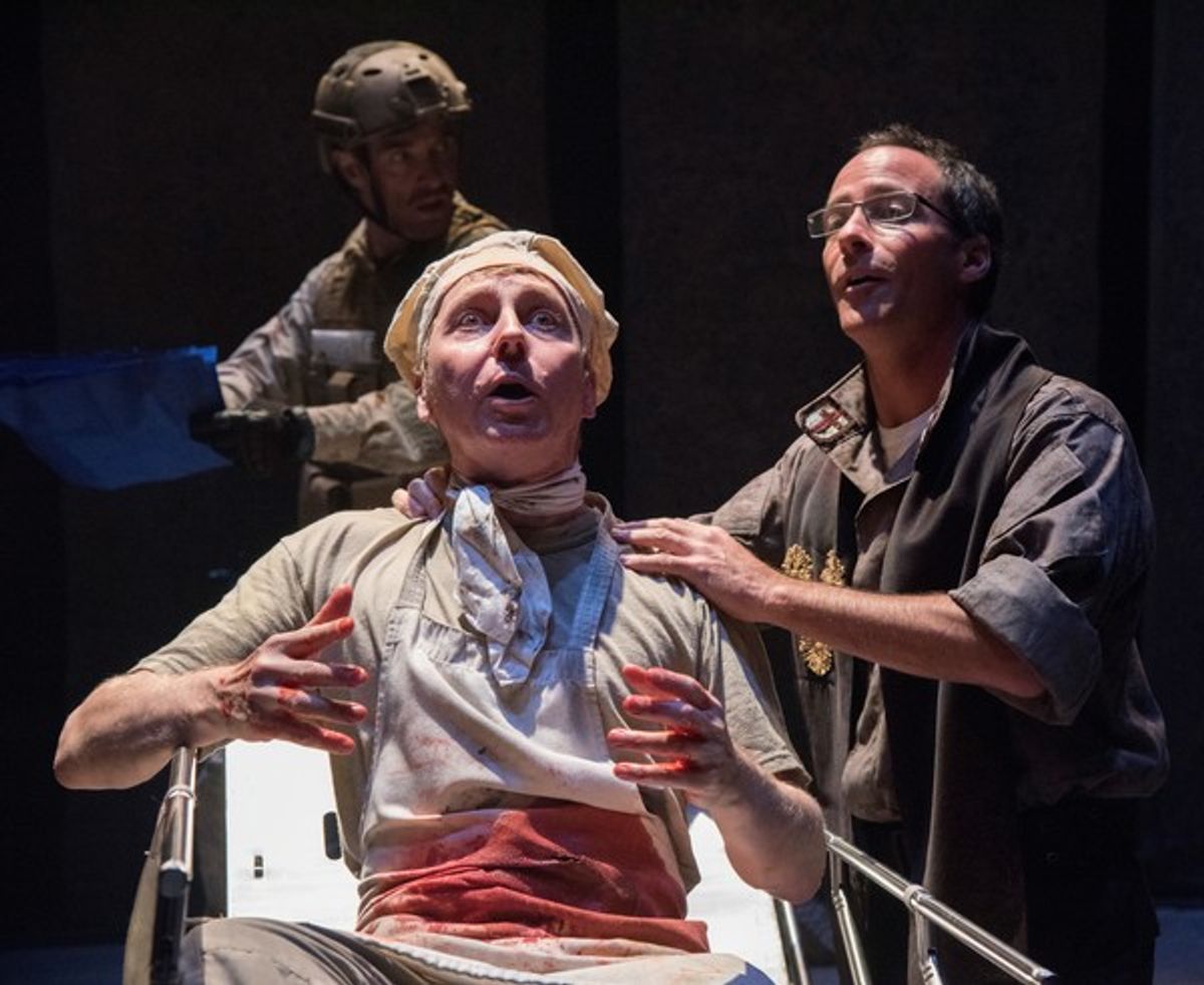 Jonathan Tindle (Murgatroyd), Christopher Marshall (Croop) at 