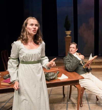 Caitlin Duffy (Thomasina Coverly), Andrew William Smith (Septimus Hodge) Photo