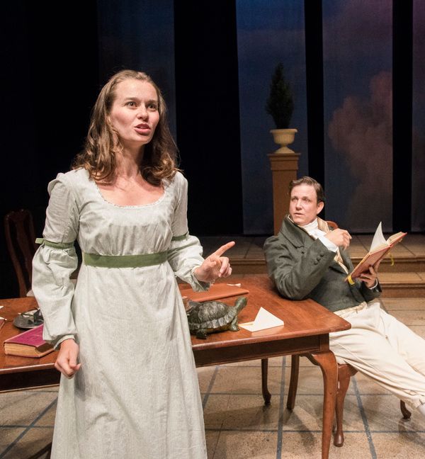 Caitlin Duffy (Thomasina Coverly), Andrew William Smith (Septimus Hodge) Photo