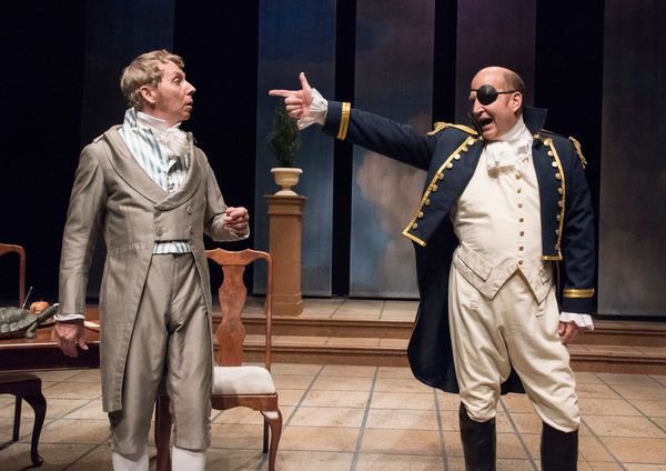 Jonathan Tindle (Ezra Chater), Steven Dykes (Captain Brice) Photo