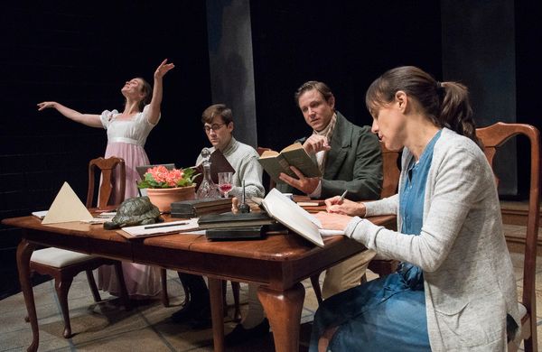 Caitlin Duffy (Thomasina Coverly), Jackson Prince (Valentine Coverly), Andrew William Photo