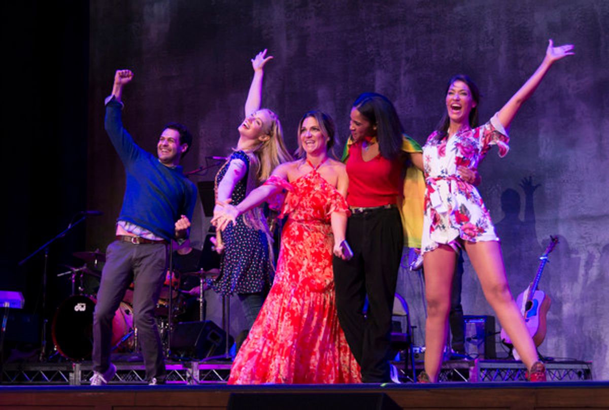 Andrew Leeds, Deborah Ann Woll, Shoshana Bean, Herizen Guardiola and Janina Gavankar at 