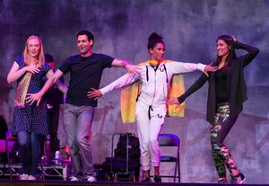 Deborah Ann Woll, Andrew Leeds, Herizen Guardiola and Janina Gavankar Photo