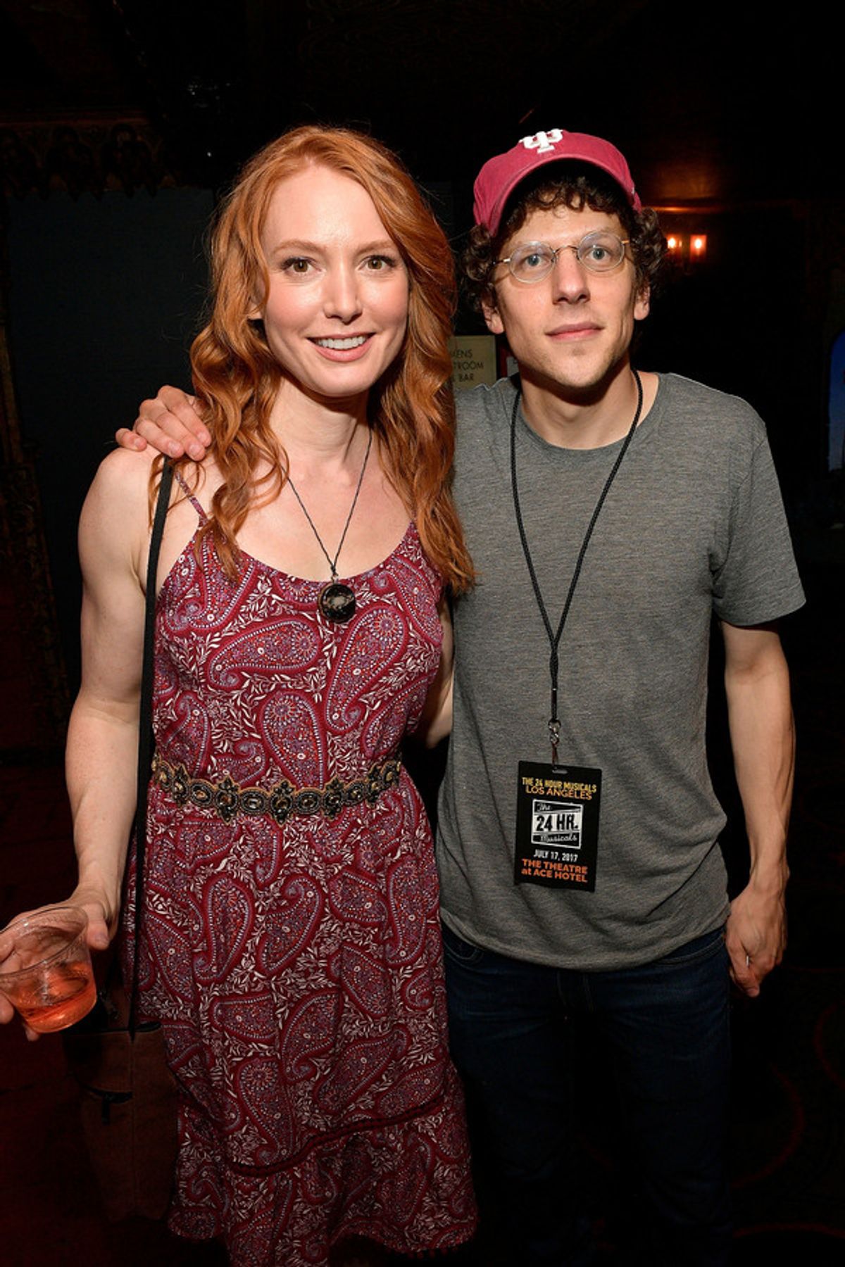Maria Thayer and Jesse Eisenberg at 