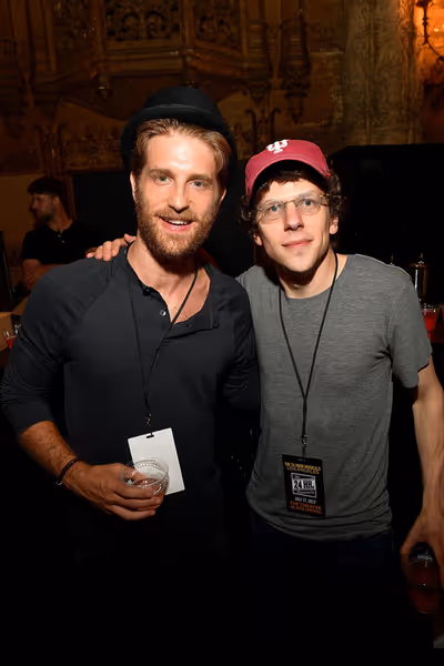 Jonah Platt and Jesse Eisenberg Photo