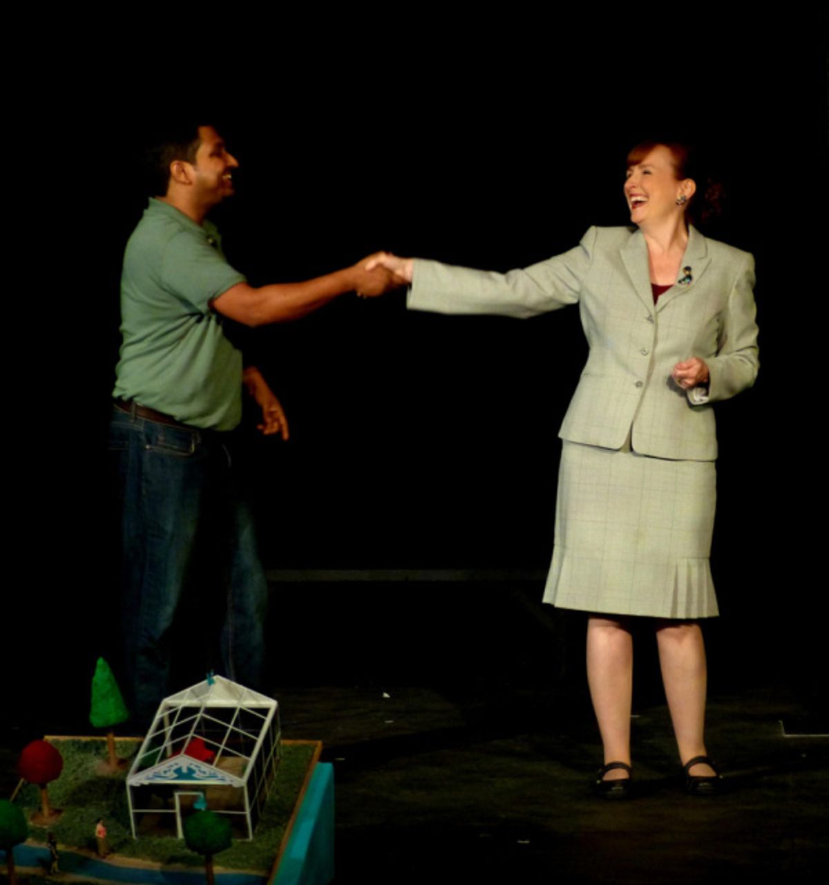 Sarbajeet Das and Terry Menefee Gau at 