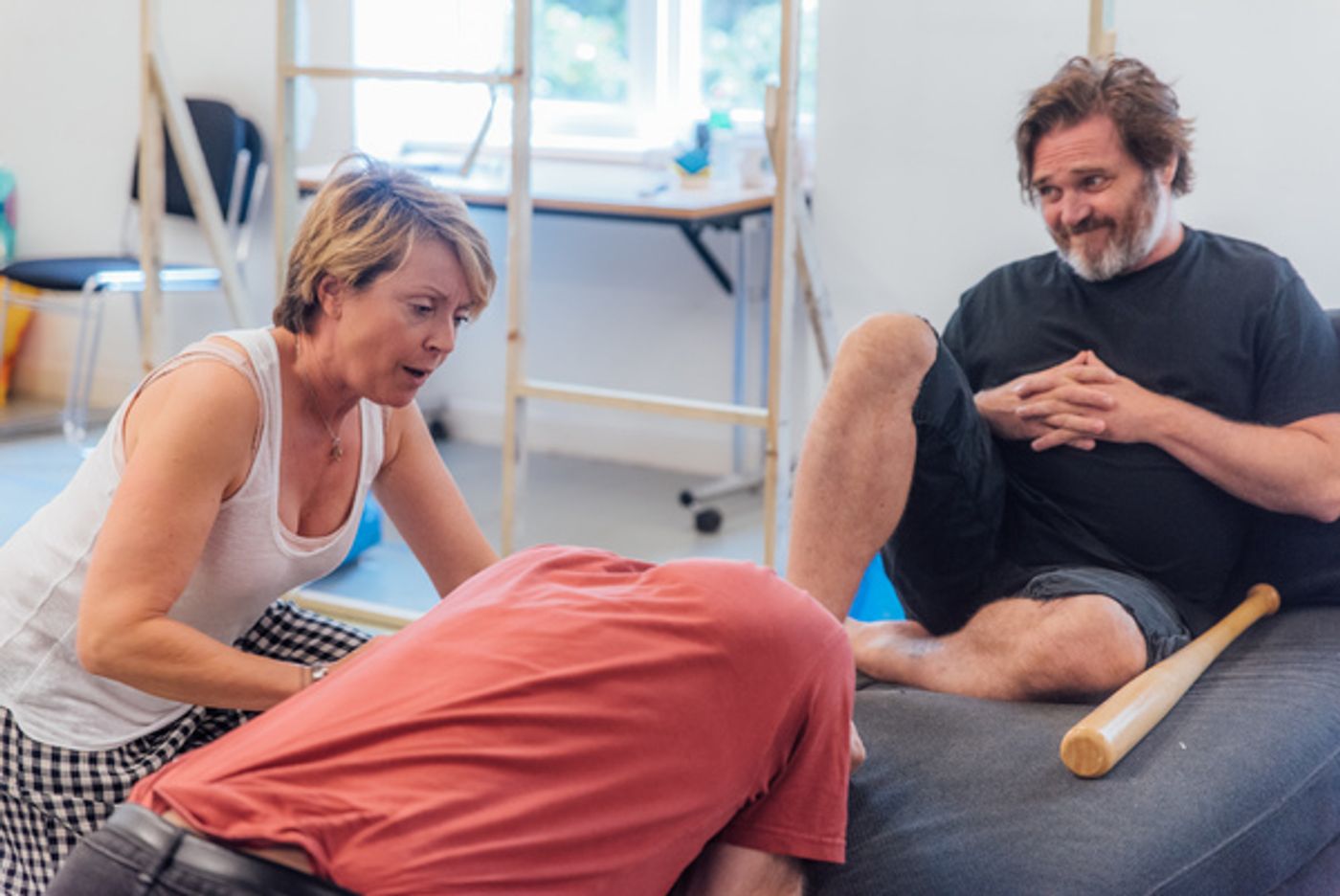 Photo Flash: Inside Rehearsals for RABBITS at Park Theatre Starring Karen Ascoe, Alex Ferns, and David Schaal  Image