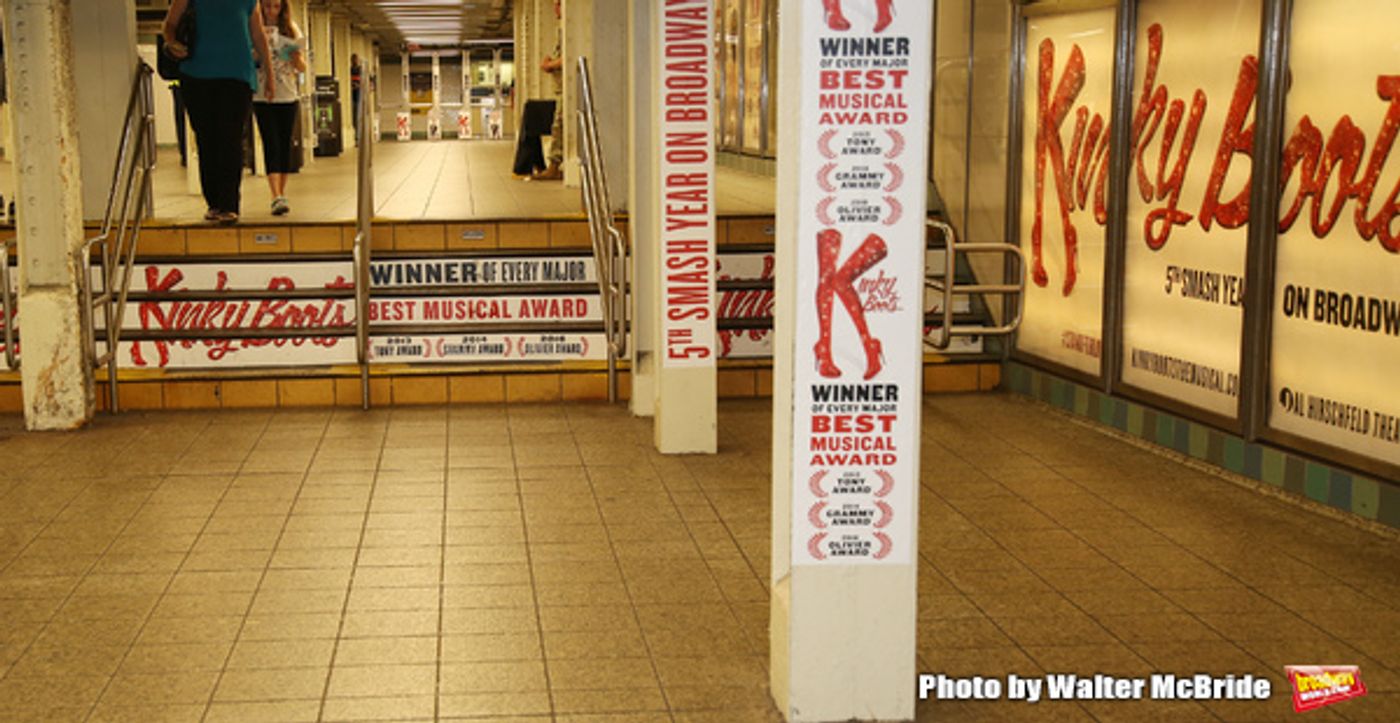 Photo Coverage: Brendon Urie Struts Underground to Unveil New KINKY BOOTS Subway Billboards!  Image