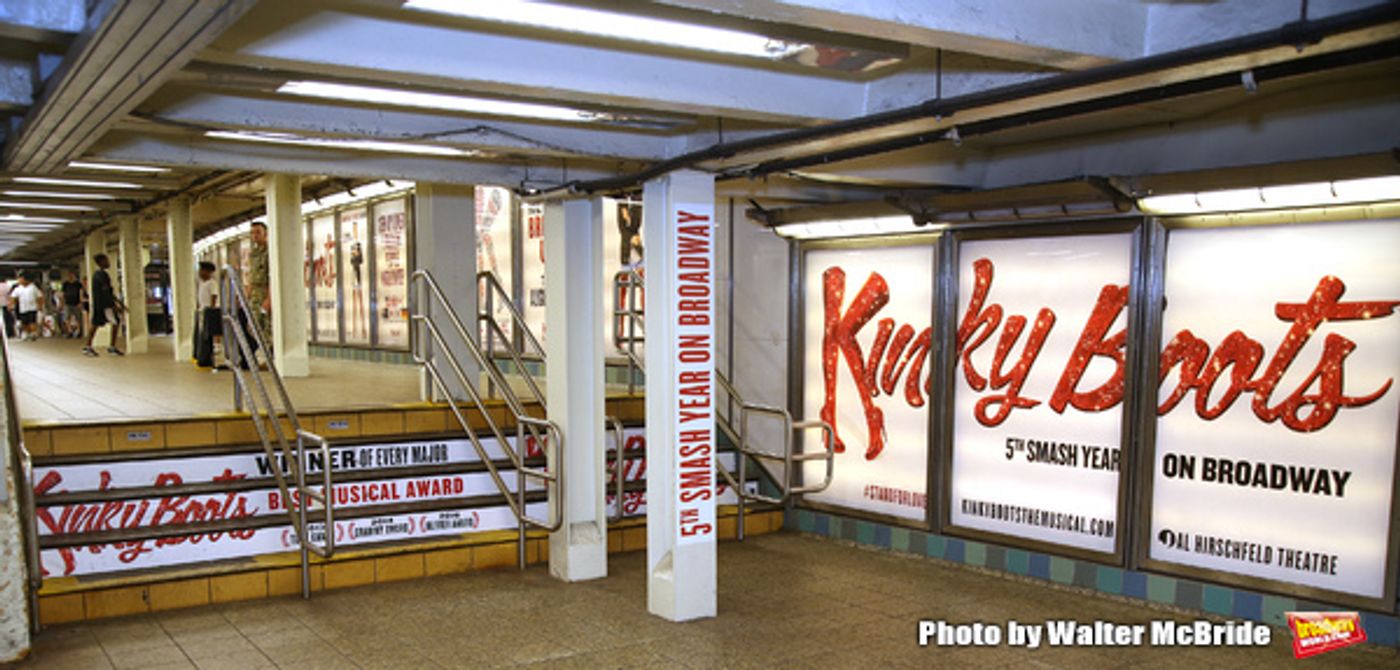 Photo Coverage: Brendon Urie Struts Underground to Unveil New KINKY BOOTS Subway Billboards!  Image