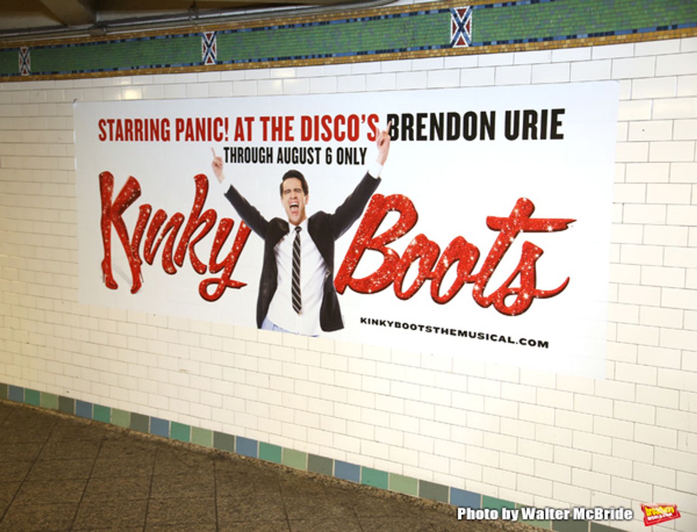 Photo Coverage: Brendon Urie Struts Underground to Unveil New KINKY BOOTS Subway Billboards!  Image
