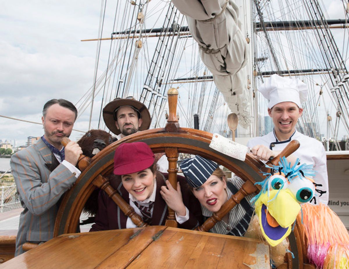 Simon Turner (the Banker), Ben Galpin (The Bellman), Jordan Lee-Harris (The Boy), Polly Smith (The Butcher) & Will Bryant (The Baker) at 