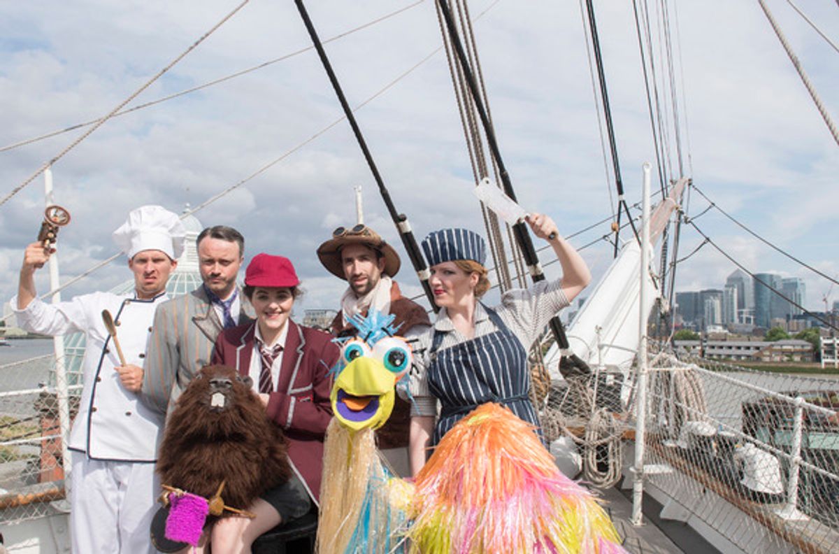 Will Bryant (The Baker), Simon Turner (the Banker), Jordan Lee-Harris (The Boy), Ben Galpin (The Bellman) & Polly Smith (The Butcher) at 