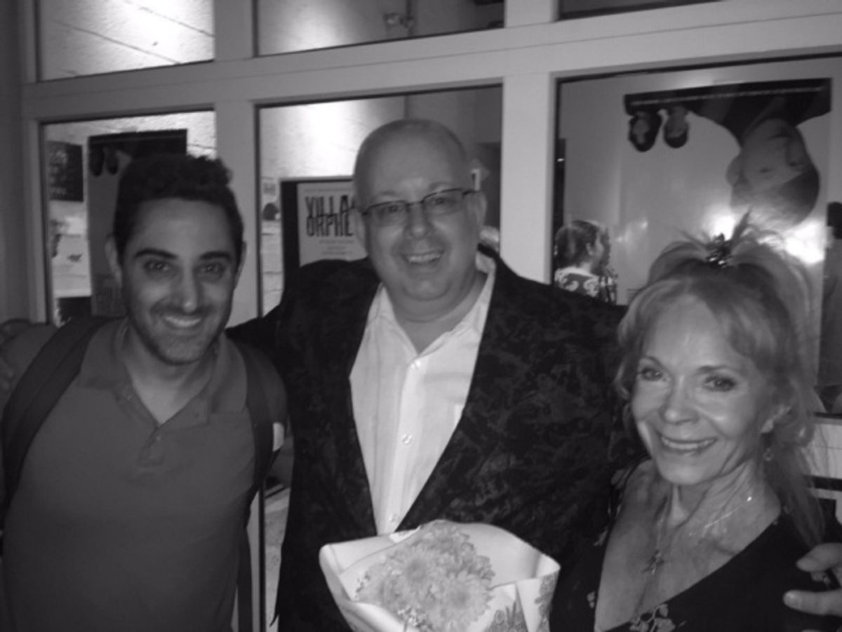 Adam Rothenberg (writer-Call Me Adam), DeVita, and Lane Bradbury at 
