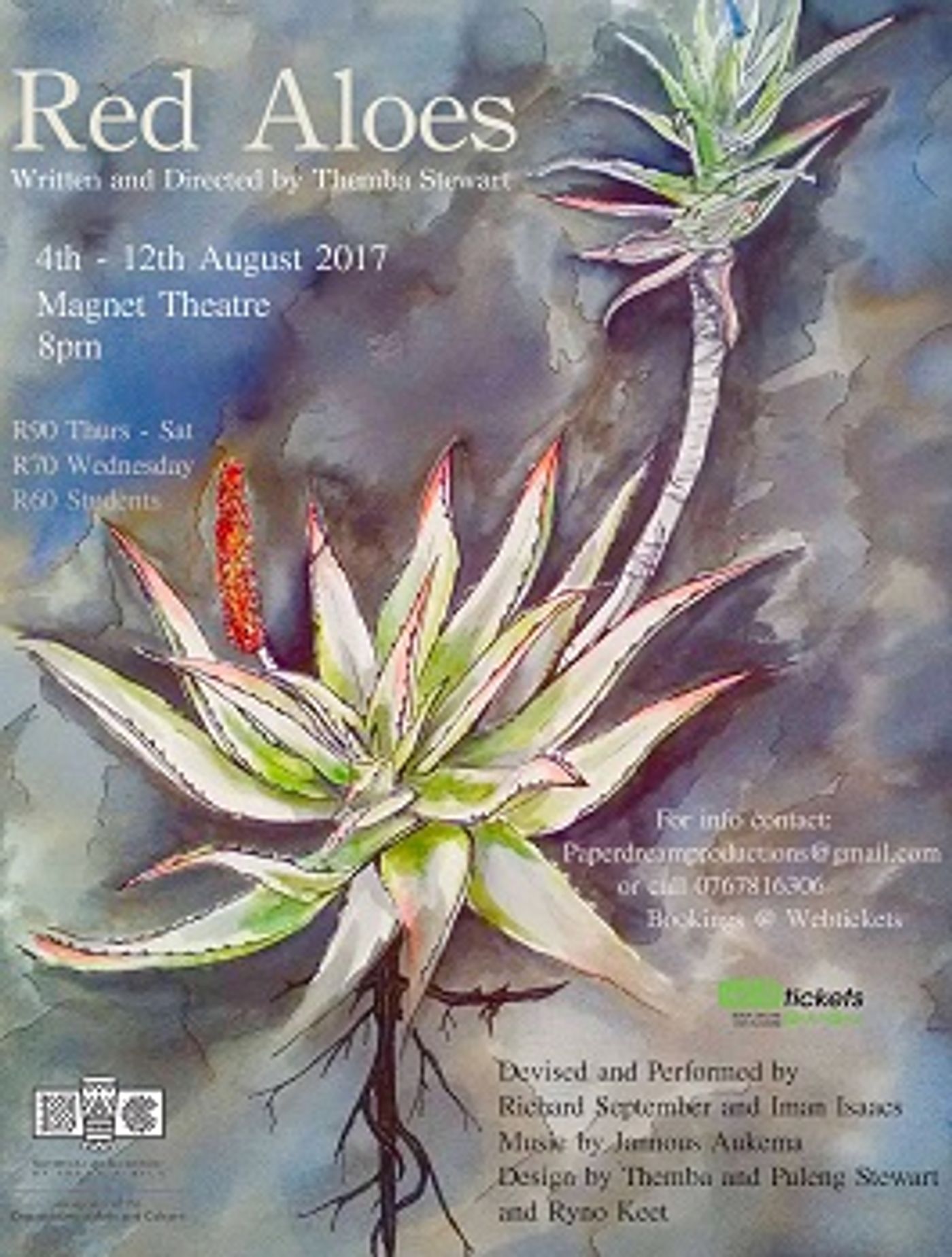 Award-Winning Team to Stage Poetic Exploration of History and Memory in RED ALOES at the Magnet Theatre  Image