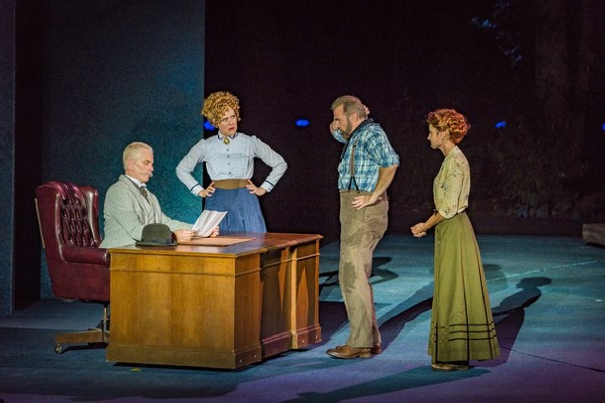 John Hickok, Donna English, Marc Kudisch, and Beth Malone at 