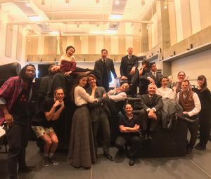 Of Human Bondage (Off-Broadway): @soulpeppertheatre A little Saturday Intermission fun from the cast AND crew of Of Human Bondage (...minus Gregory Prest who remains on stage during intermission!) #SoulpepperNYC #newyork #newyorkcity #nyc #nyctheatre #nyc @ BroadwayWorld Of Human Bondage (Off-Broadway): @soulpeppertheatre A little Saturday Intermission fu Photo