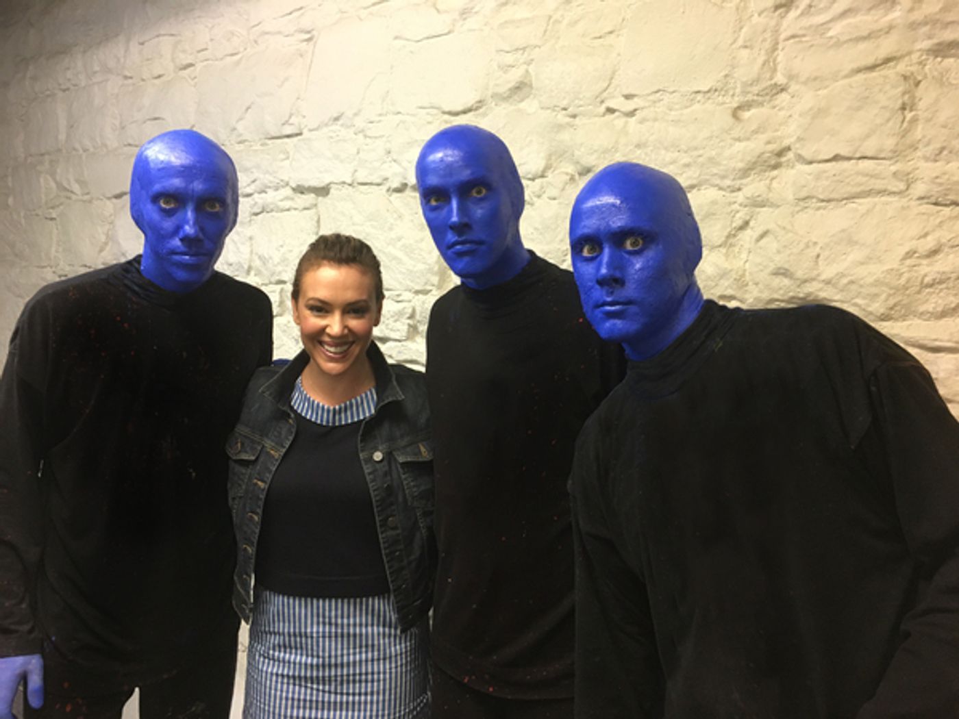 Photo Flash: Alyssa Milano Visits BLUE MAN GROUP in NYC  Image