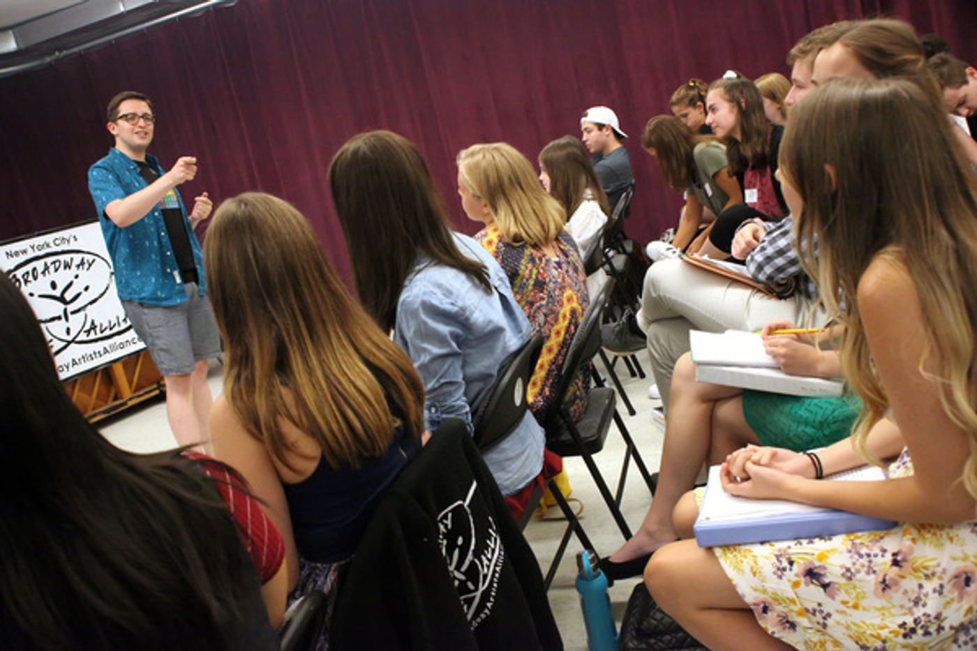 Photo Flash: Will Roland Inspires and Mentors the Students of Broadway Artists Alliance  Image