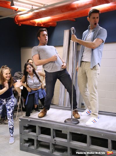 Josh Tolle and Jordan Bondurant with cast Photo