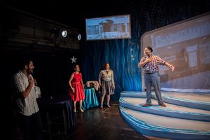 Playwright and co-star Sandra Delgado (La Havana Madrid) and Carpacho y Su Super Combo (led by Roberto 'Carpacho' Marin) @ BroadwayWorld Playwright and co-star Sandra Delgado (La Havana Madrid) and Carpacho y Su Super Comb Photo