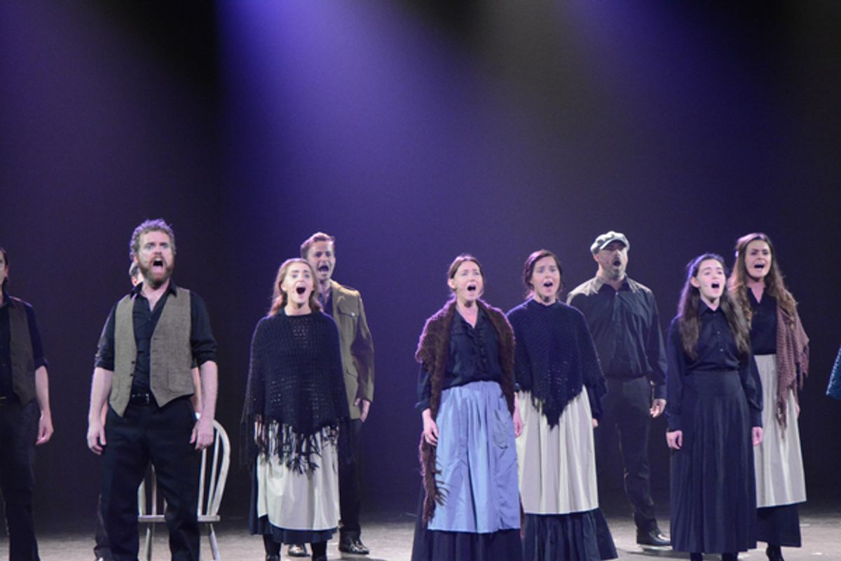 Andrew Holden, Alex Sharpe, Elaine O'Hara, Michael Hayes, Grace Collender, Sarah Gannon, Aileen Donohoe and Phoebe Dipple at 