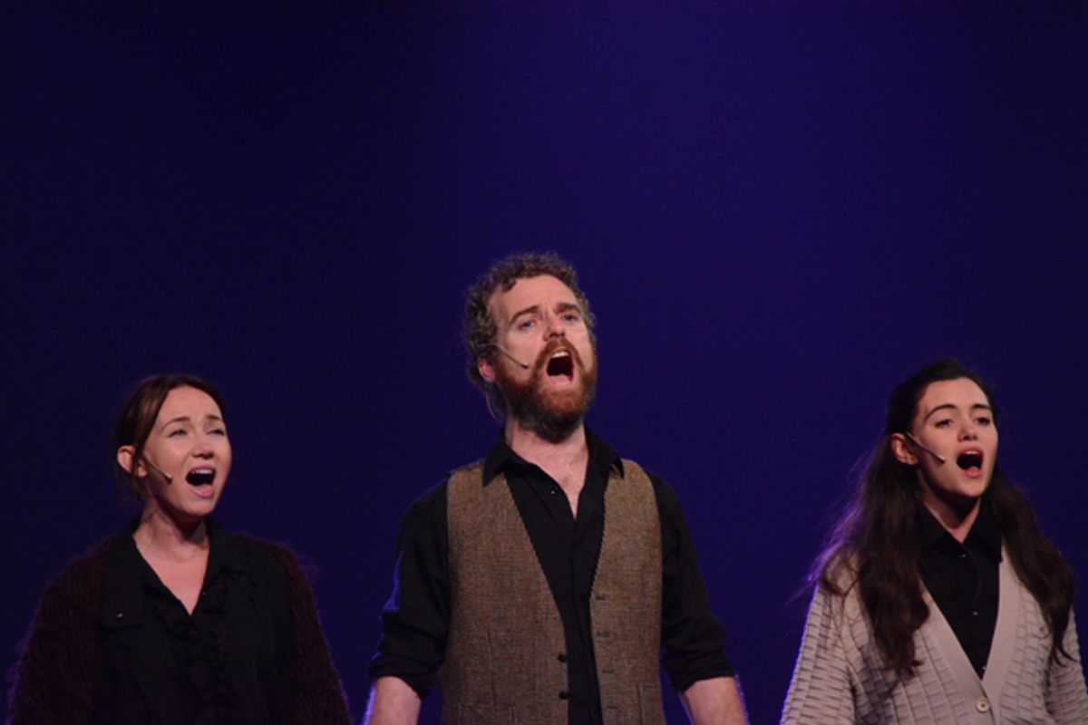 Alex Sharpe, Andrew Holden and Grace Collender at 