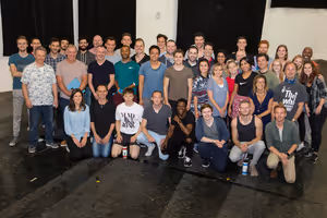 The UK touring cast of WAR HORSE on the first day of rehearsals Photo