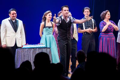 Corey Cott and the cast of BANDSTAND Photo