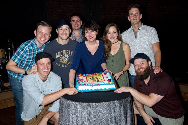 James Nathan Hopkins, Geoff Packard, Corey Cott, Joey Pero, Beth Leavel, Laura Osnes, Photo