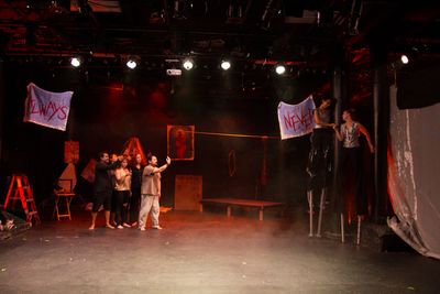 Ensemble with Mariah Freda and Brianna Kalisch as Artificial Intelligence in The Robo Photo