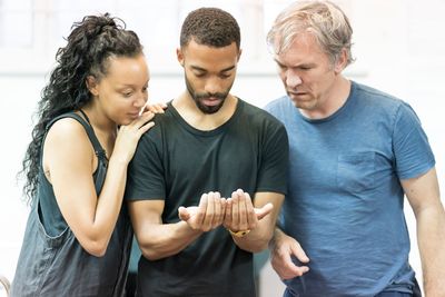 Adelle Leonce, Elliot Barnes-Worrell, and Martin McDougall Photo