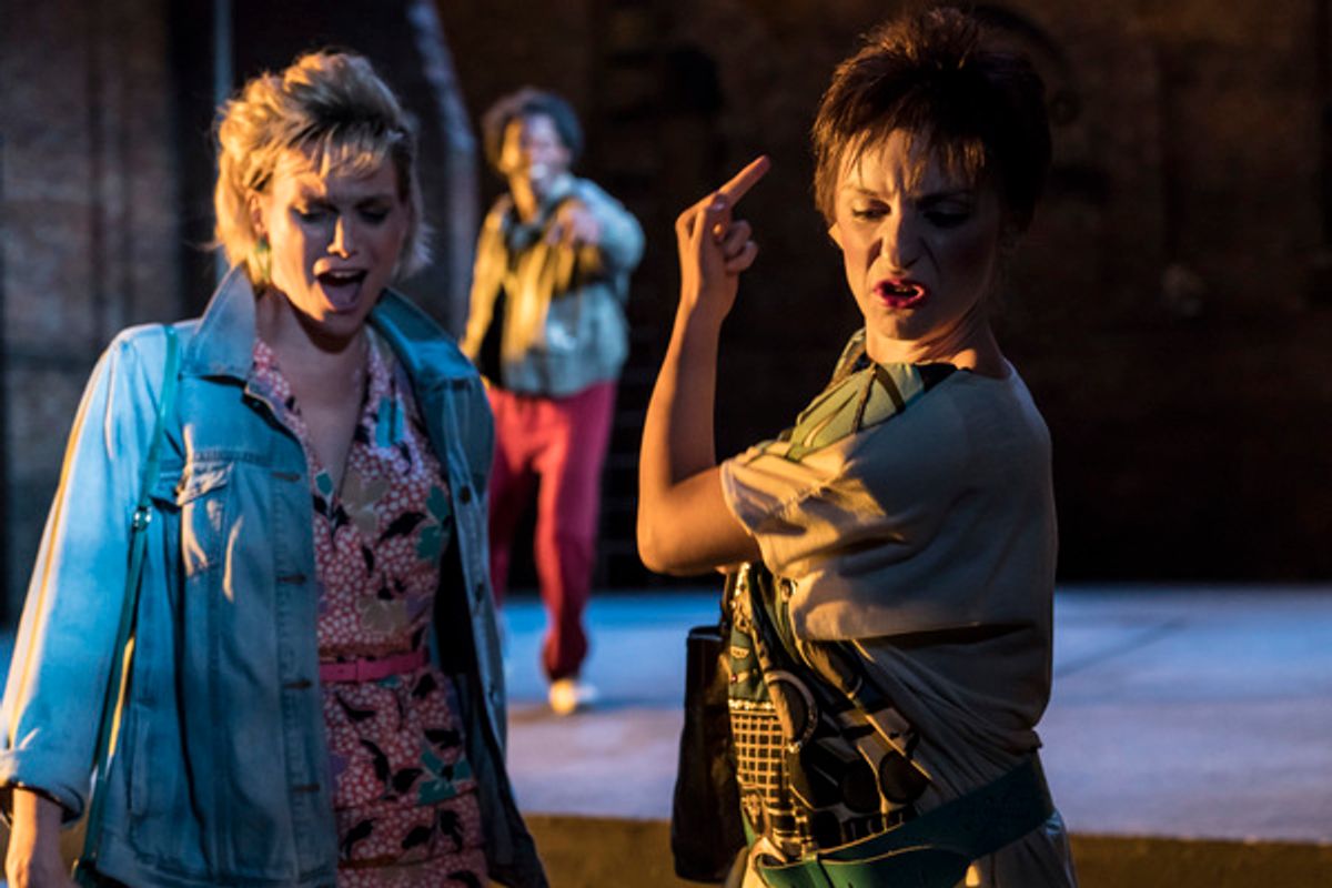 Liz White and Faye Marsay at 