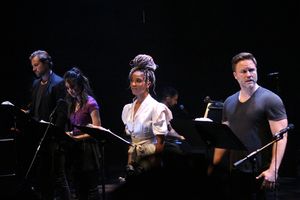 Jon Robert Hall, Ashley Argota, Tamyra Gray, and Scott Porter Photo