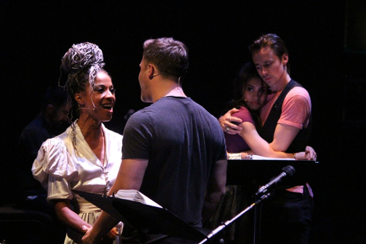 Tamyra Gray and Scott Porter at 